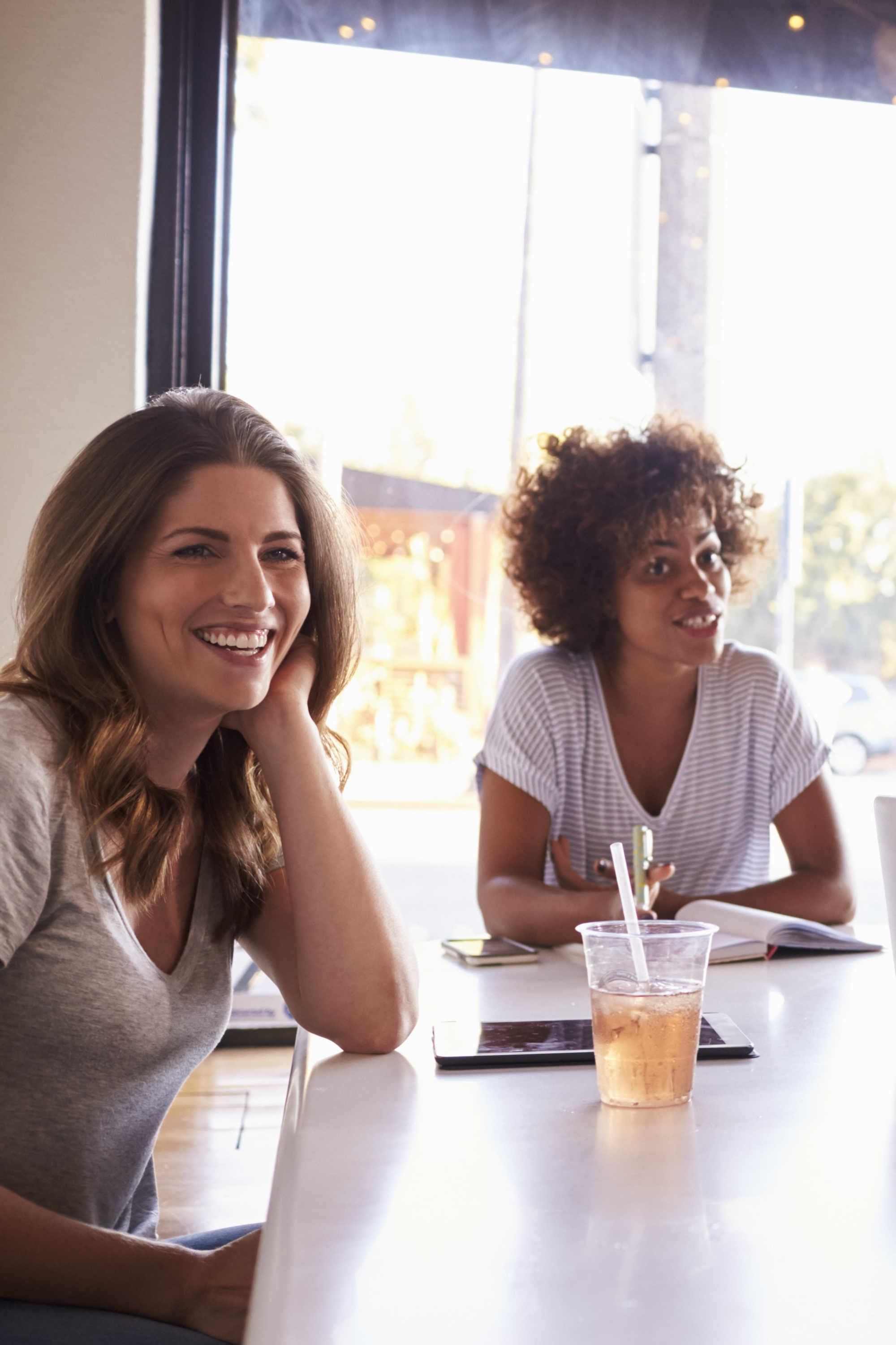 Smiling Team in meeting-women