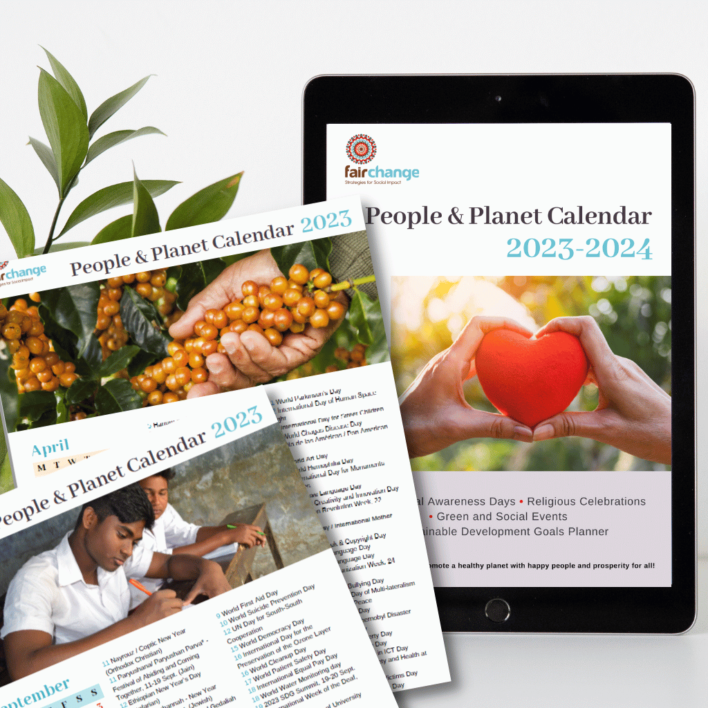 FairChange People & Planet Calendar 2023-24 Preview