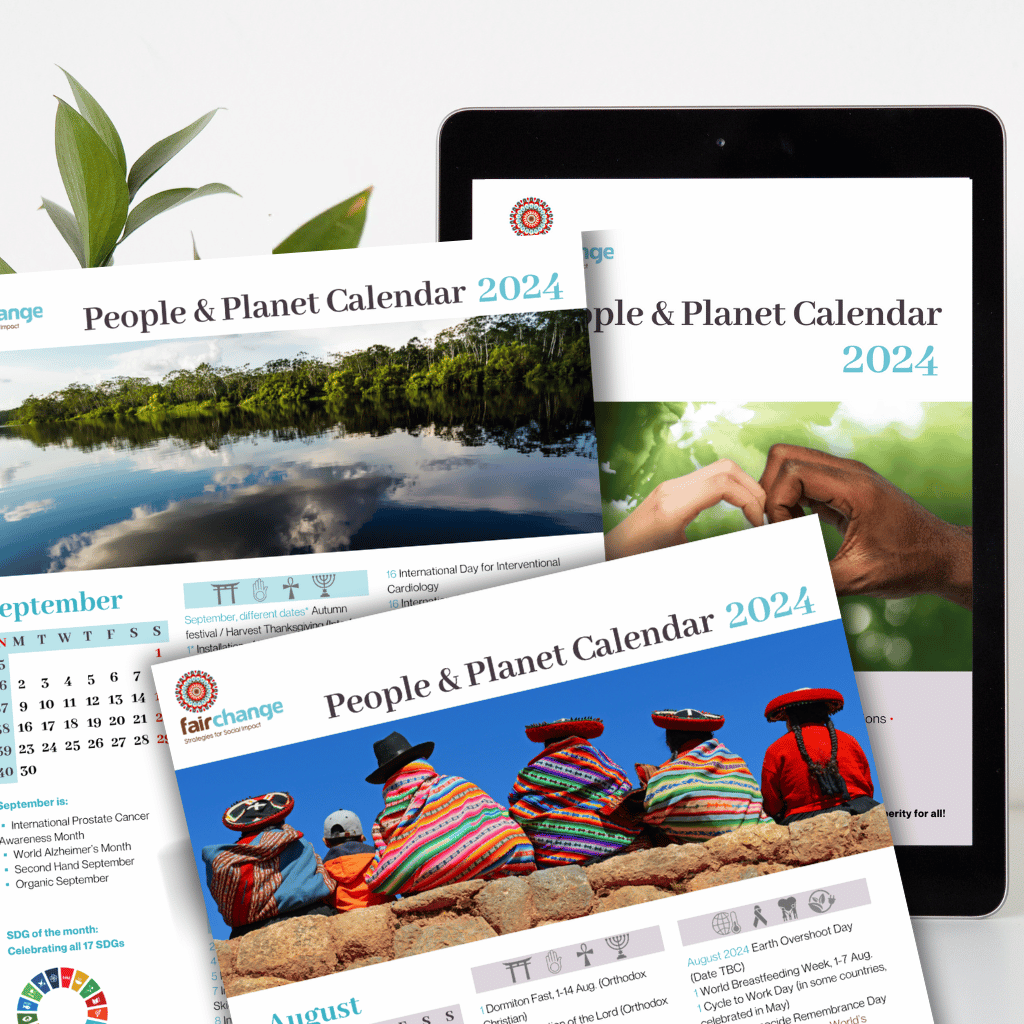 FairChange People & Planet Calendar 2024 Preview